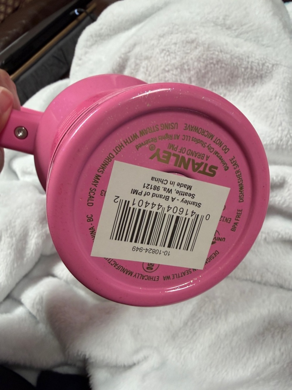 Wicked “Glenda” Stanley Hot Pink Tumbler with sparkles & Gold Accents - Picture 12 of 13